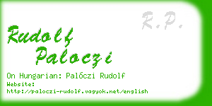 rudolf paloczi business card